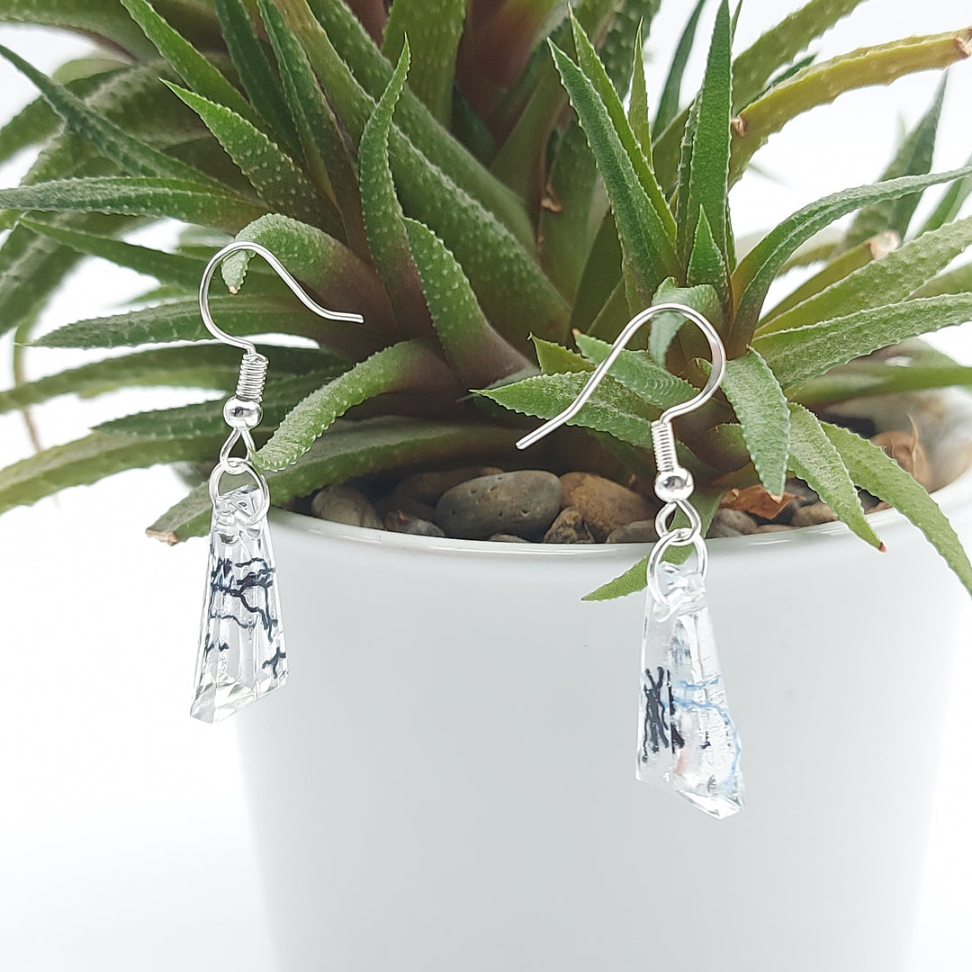 Boucles d'oreille - pendante - trapeze