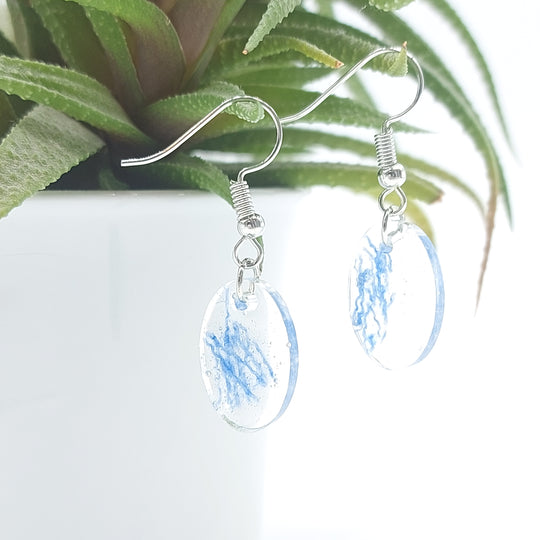 Boucles d'oreille - pendante  - petite ovale