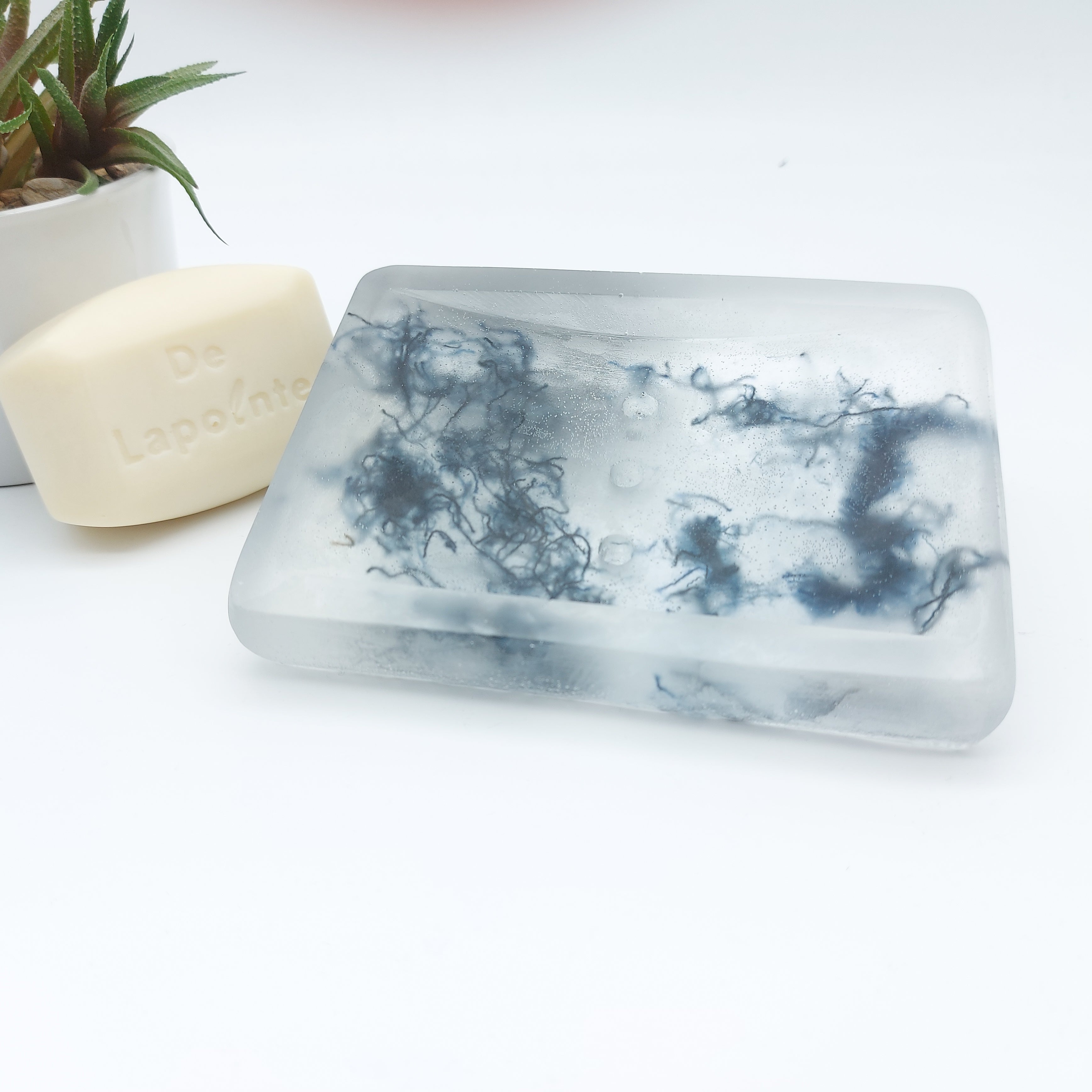 porte savon 3 trous resine jeans - DelycaStef