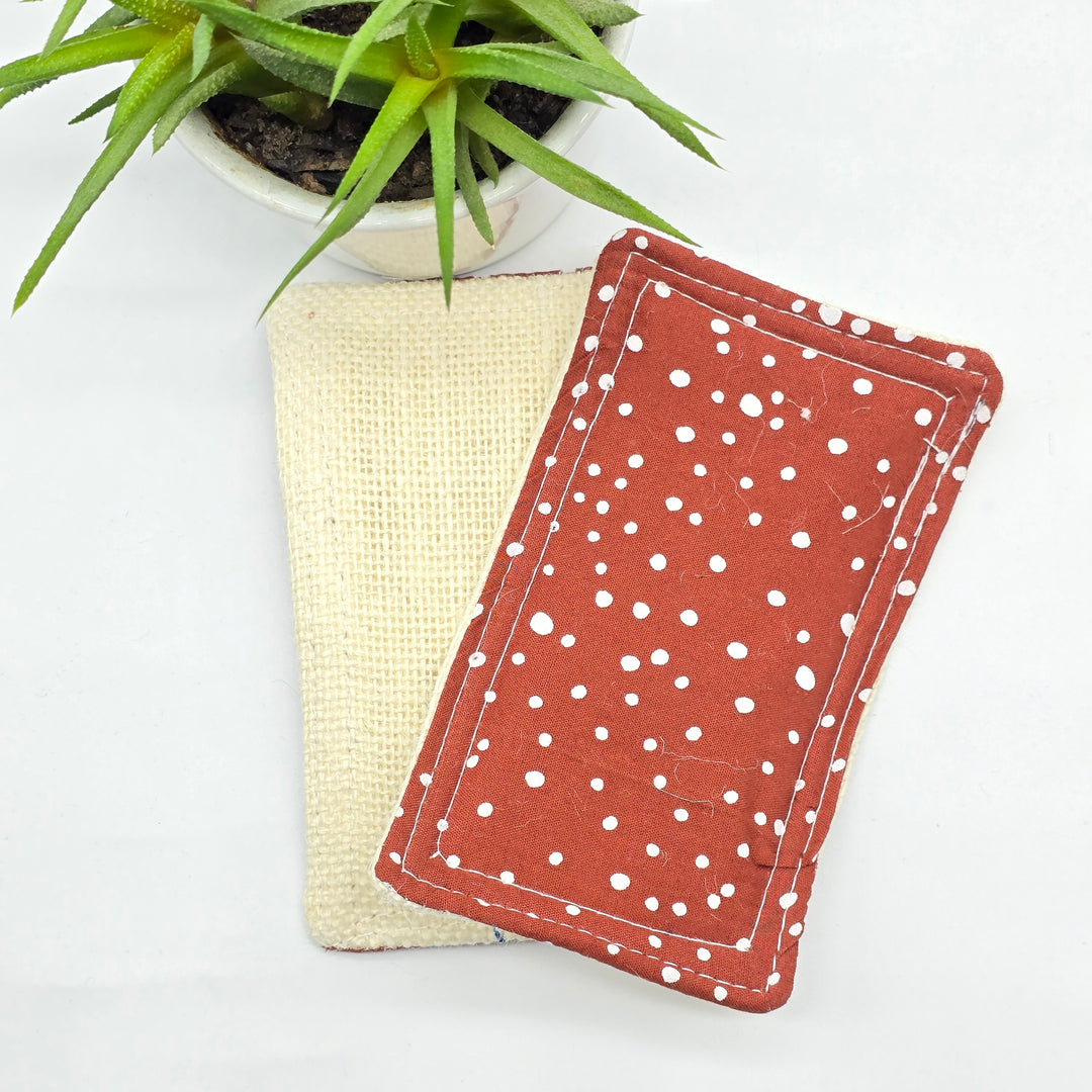 Éponge lavable et réutilisable - terracotta
