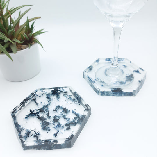 vide poche hexagone resine jeans - DelycaStef