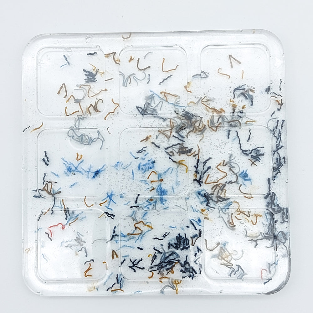 Tic tac toe - denim et bronze