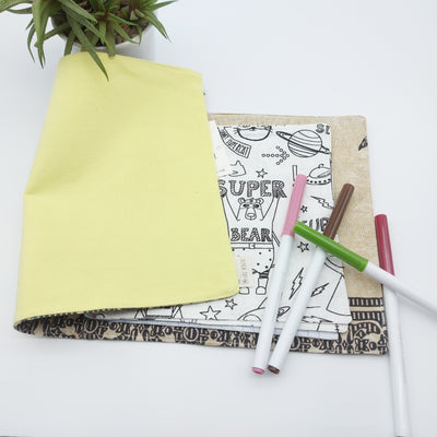 DelycaStef - Cahier de coloriage lavable vert