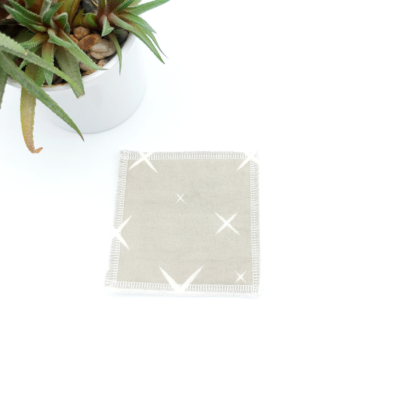 Lingette demaquillante lavable unite beige croix - DelycaStef