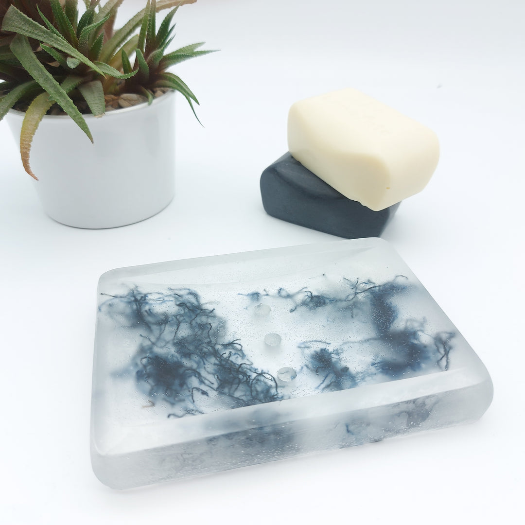 porte savon 3 trous resine jeans - DelycaStef
