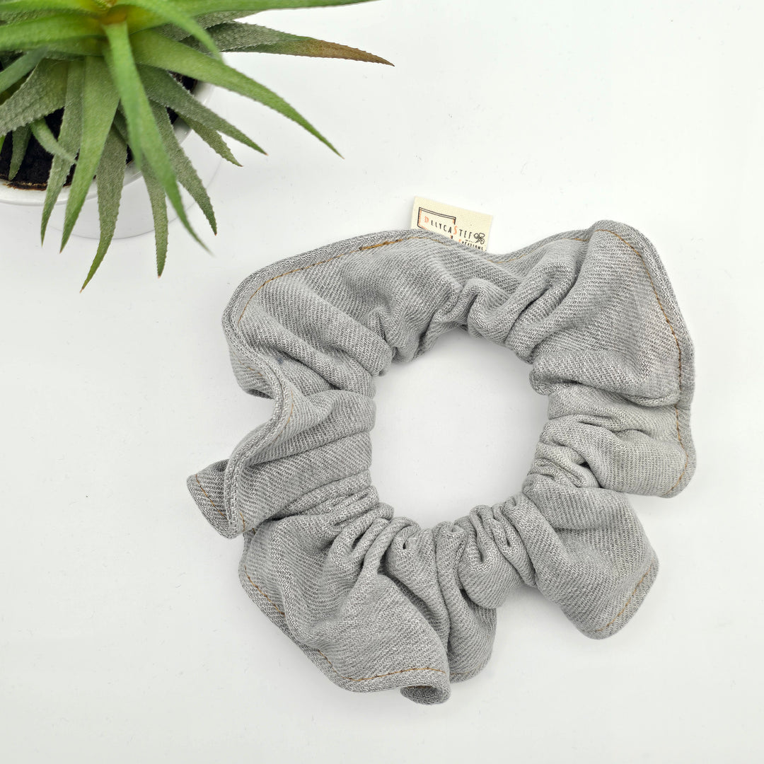 Chouchou à cheveux - denim gris