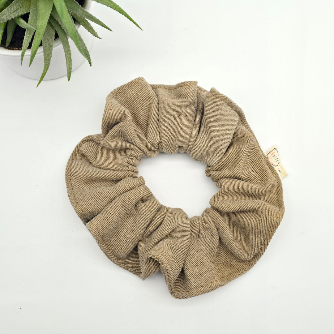 Chouchou à cheveux - denim beige