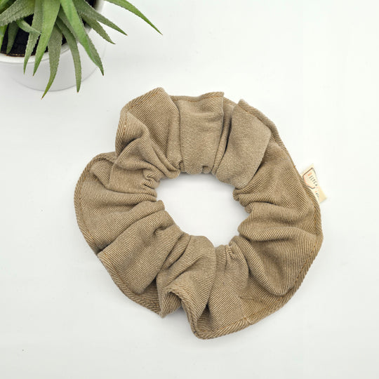 Chouchou à cheveux - denim beige