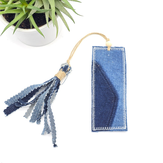 Marque page - denim revalorisé