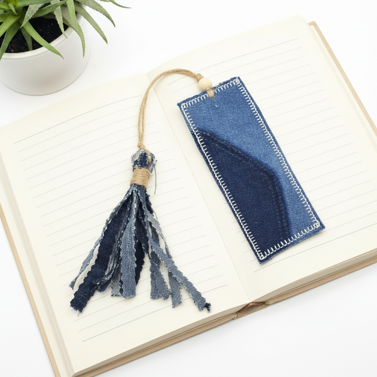 Marque page - denim revalorisé