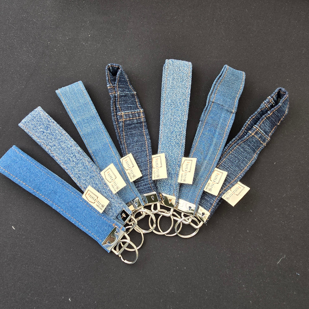 Porte-clés - denim bleu