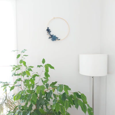 Couronne décorative bambou et denim recyclé - XL - 2