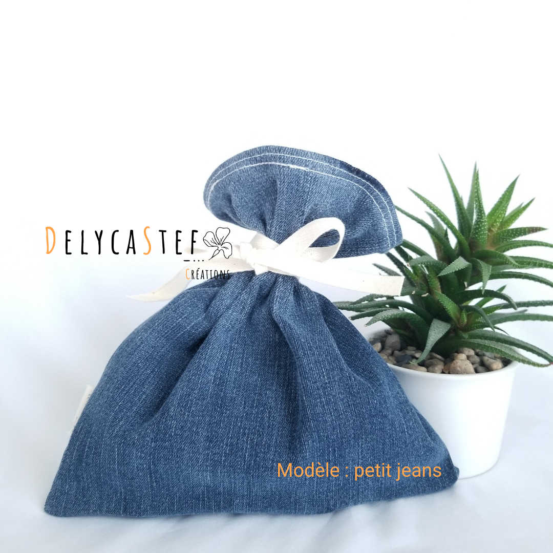 Emballage cadeau jeans - petit tout jeans - Delycastef