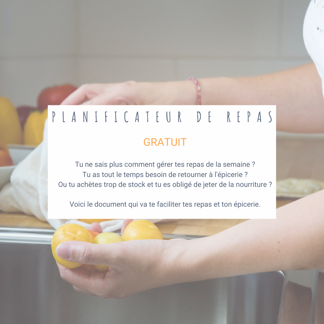 FREE PDF - meal planner and grocery list