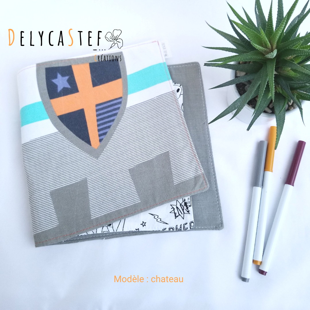 Cahier de coloriage lavable - château - Delycastef