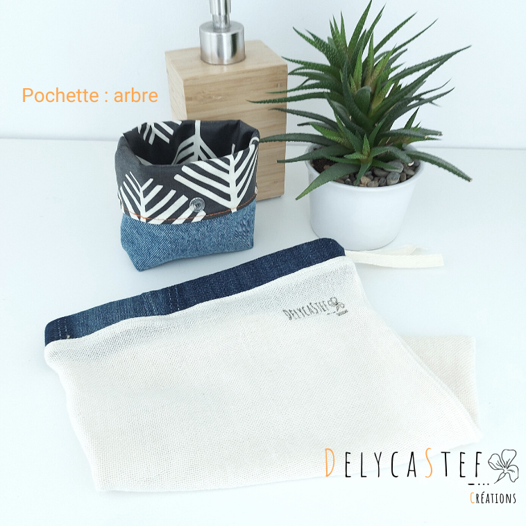 Rangement pour lingette - pochette arbre  et sac de lavage - Delycastef