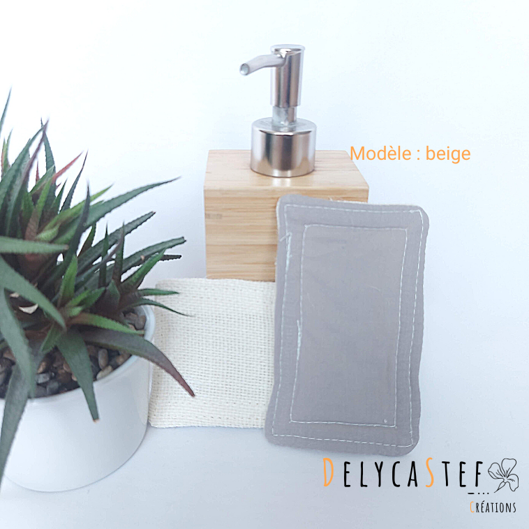 Éponge lavable et réutilisable - beige - Delycastef