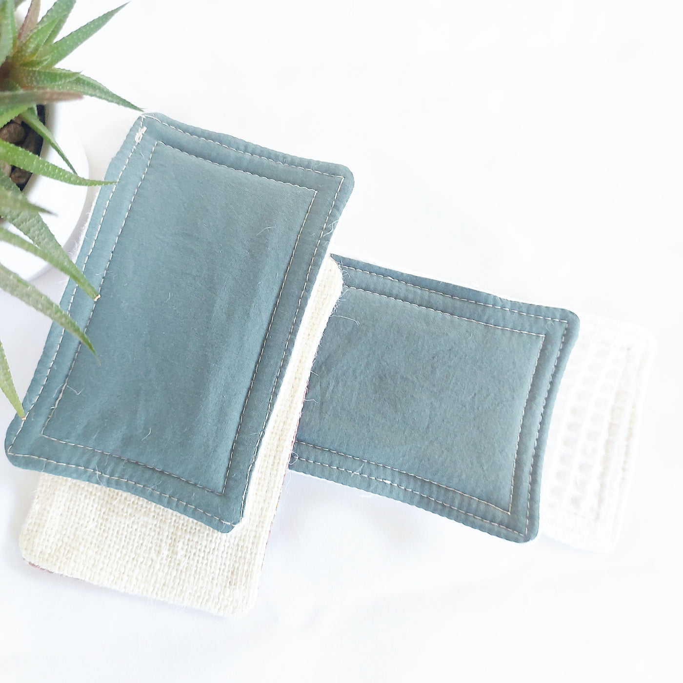 delycastef eponge lavable lot 2 kaki