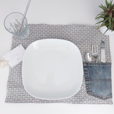 delycastef napperon gris eventail