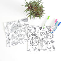 Page de coloriage jungle / plage