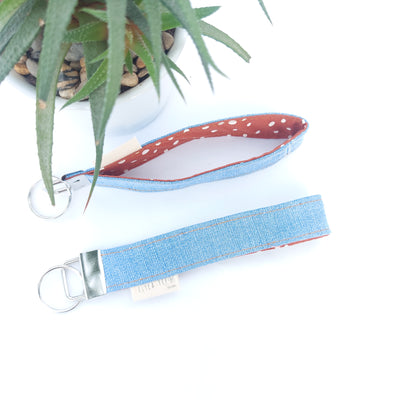 Porte-clés - denim / terracotta - Delycastef