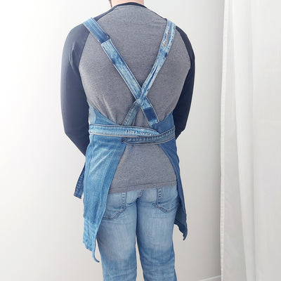 delycastef tablier denim 