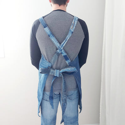 delycastef tablier denim 