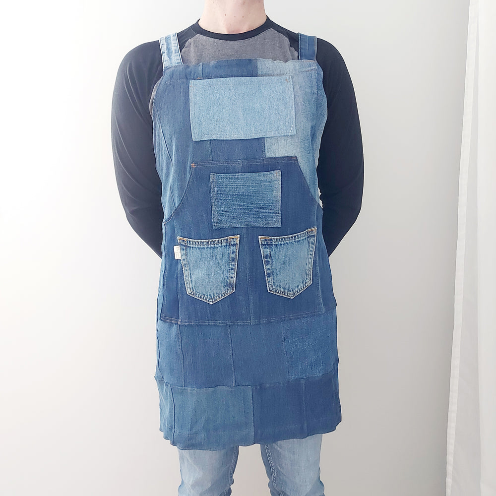 delycastef tablier denim 